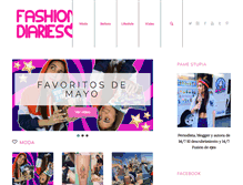 Tablet Screenshot of fashion-diaries.com